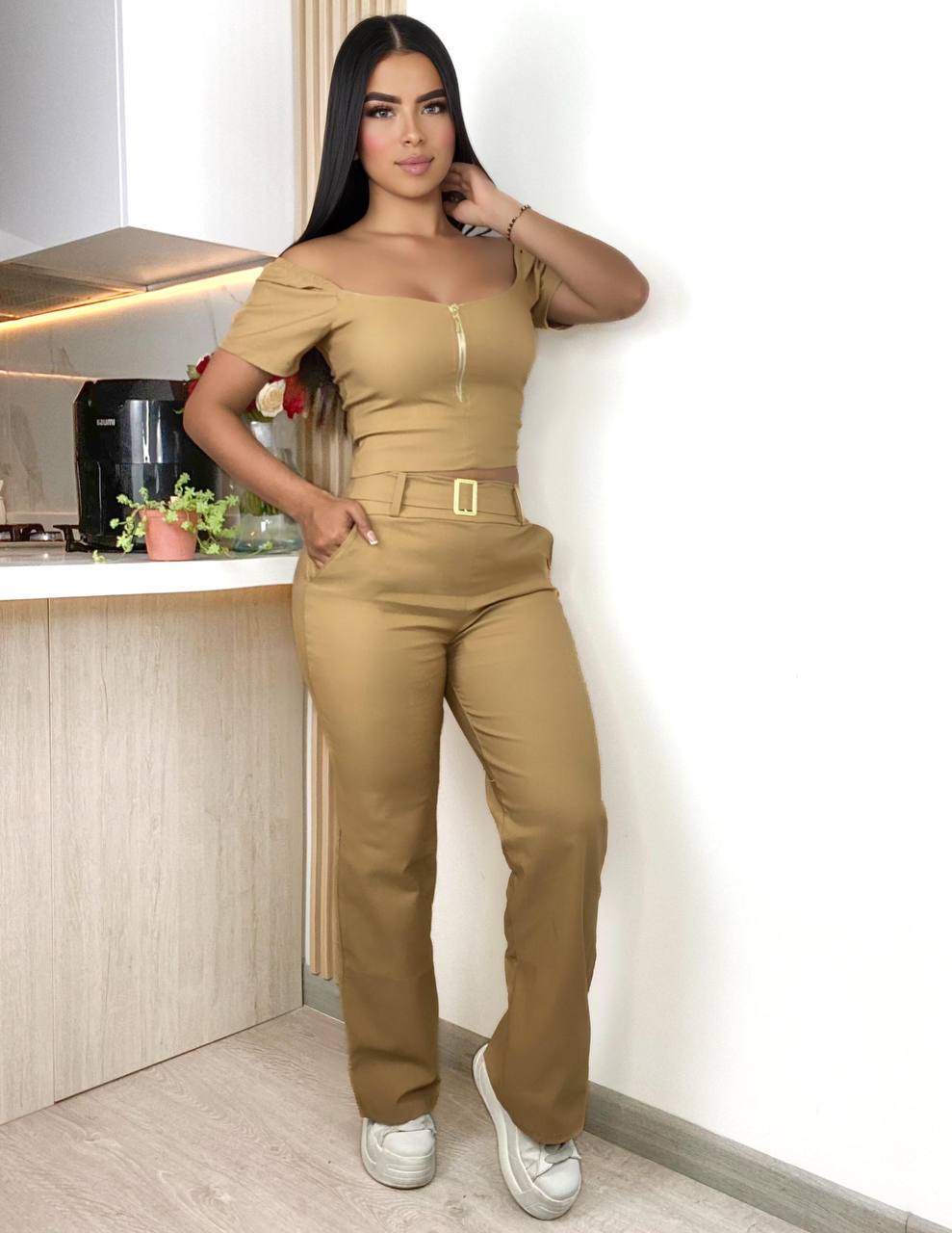 Conjunto Alma: 2 prendas Pantalón y blusa