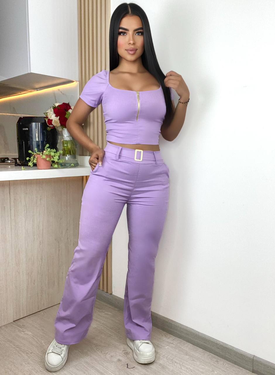 Conjunto Alma: 2 prendas Pantalón y blusa