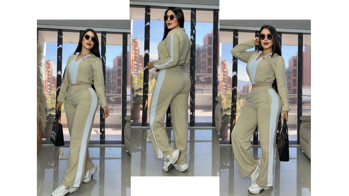 CONJUNTO CONTRASTE CUELLO 💞 + ENVÍO GRATIS