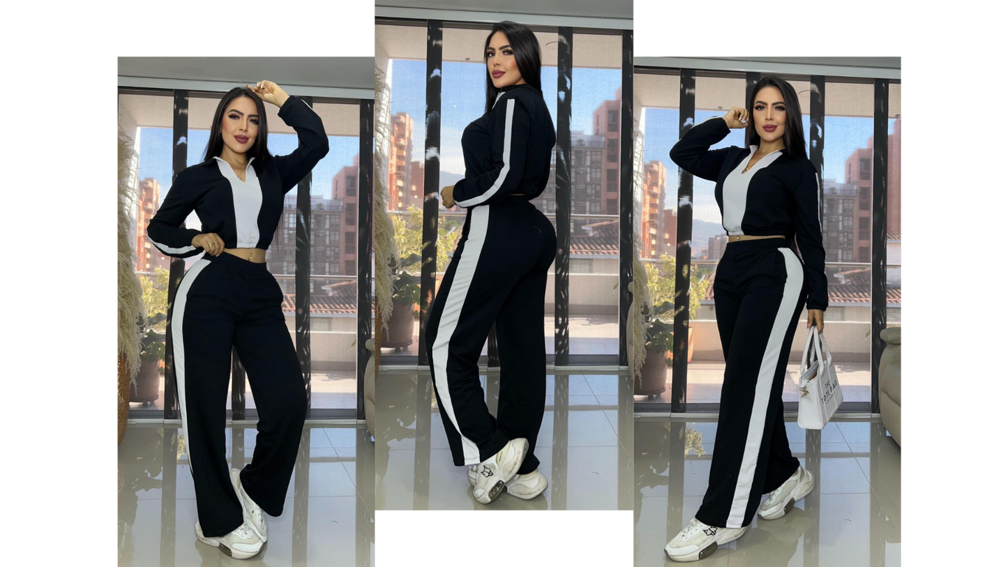 CONJUNTO CONTRASTE CUELLO 💞 + ENVÍO GRATIS