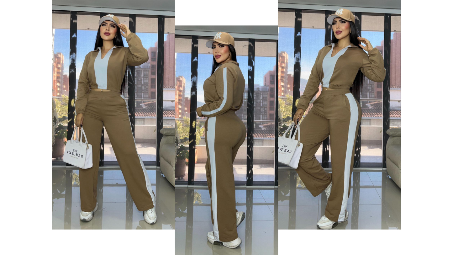 CONJUNTO CONTRASTE CUELLO 💞 + ENVÍO GRATIS