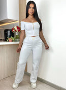 Conjunto Alma: 2 prendas Pantalón y blusa