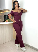 Conjunto Alma: 2 prendas Pantalón y blusa