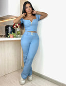 Conjunto Alma: 2 prendas Pantalón y blusa