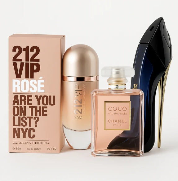 Kit Exclusivo de Perfumes – Sofisticación, Seducción y Glamour