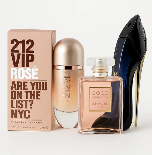 Kit Exclusivo de Perfumes – Sofisticación, Seducción y Glamour