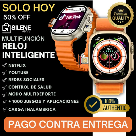 RELOJ INTELIGENTE - TEN UN MINI CELULAR EN TU MUÑECA + FUNCIONES EXCLUSIVAS DE CONTROL DE SALUD