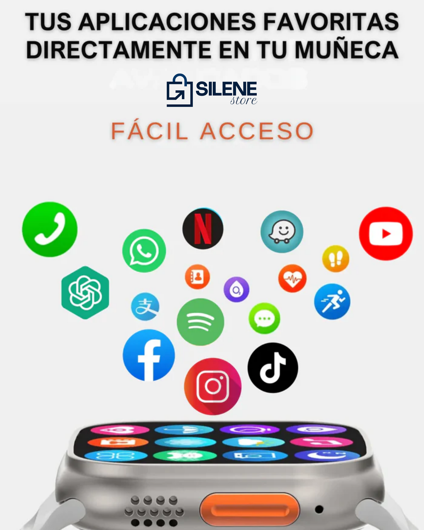 RELOJ INTELIGENTE - TEN UN MINI CELULAR EN TU MUÑECA + FUNCIONES EXCLUSIVAS DE CONTROL DE SALUD