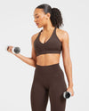 Staple Sports Bra - Coffee Brown - Silene