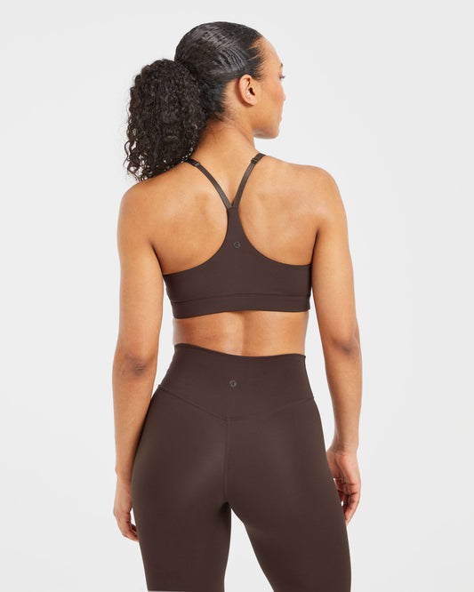 Staple Sports Bra - Coffee Brown - Silene