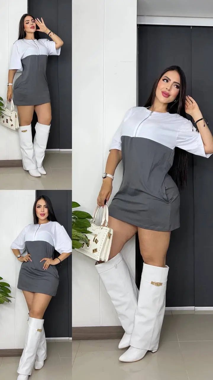 Vestido Blusón Cierre - Envío Gratis - Silene